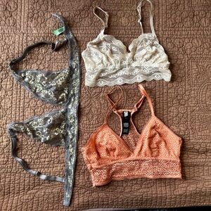 Bundle of 3 lacy bralettes size small